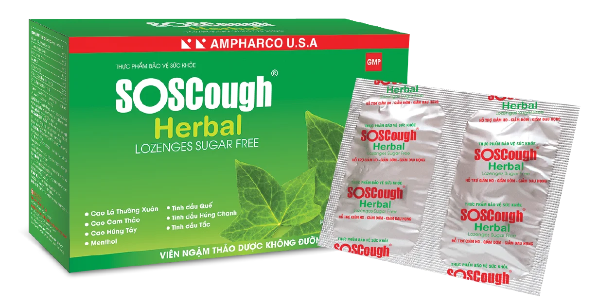 SOSCough Herbal Lozenges Sugar Free